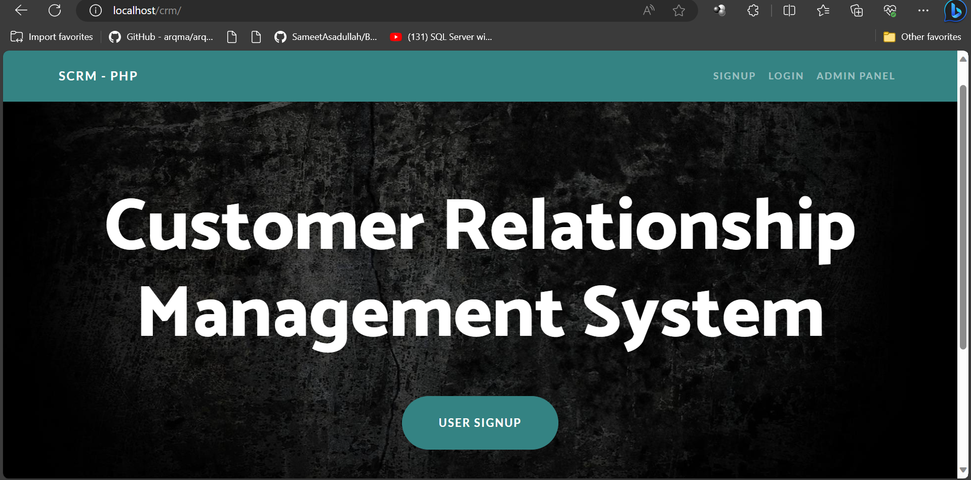 Customer Relationship Management System